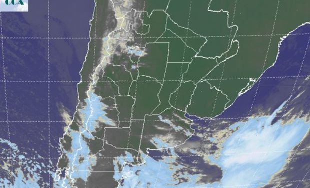 En el recorte de imagen satelital, puede apreciarse como las coberturas de nubes bajas han retrocedido.