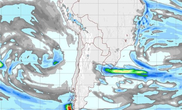 Pronóstico de precipitaciones para el 1 de agosto.