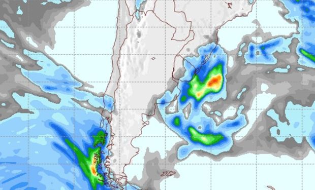 Pronóstico de precipitaciones para el domingo 9 de octubre.