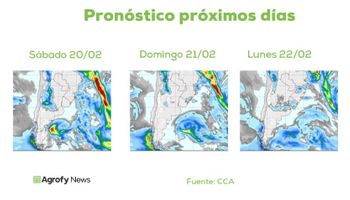 Lluvias: no se descarta que en áreas reducidas se generen tormentas