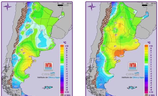 Mapa de Temperaturas.