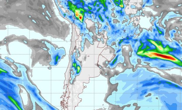 Pronóstico de lluvias para el martes 18 de abril.