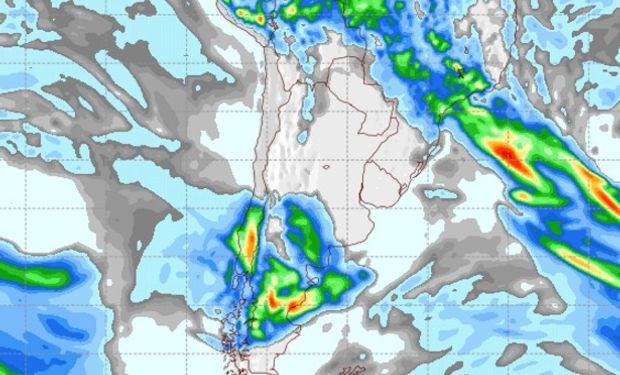 Pronóstico de lluvias para el viernes 7 de abril.