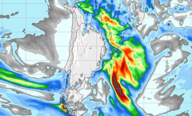Pronóstico de lluvias para el jueves 27 de abril.