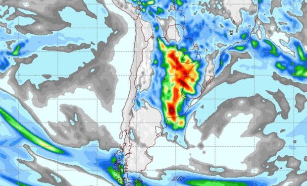 Pronóstico de lluvias para el domingo 9 de abril.
