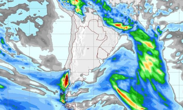 Pronóstico de lluvias para el viernes 28 de abril.