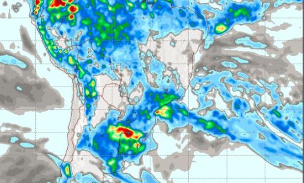 Pronóstico de precipitaciones para el domingo 8 de enero.