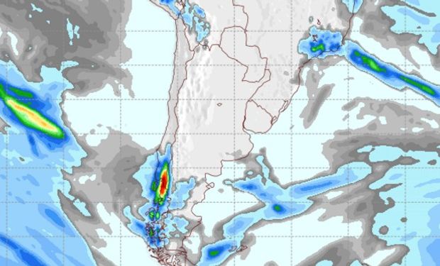 Pronóstico de precipitaciones para el domingo 18 de agosto.