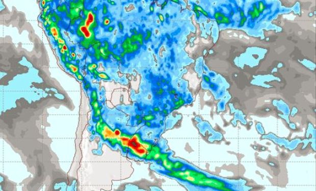 Pronóstico de precipitaciones para el jueves 5 de enero.