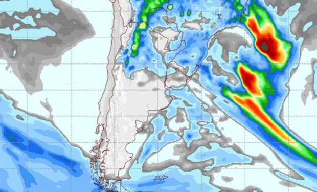 Pronóstico de precipitaciones para el 17 de noviembre de 2016.