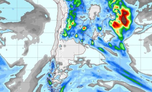 Pronóstico de precipitaciones para el 16 de noviembre de 2016.