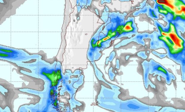 Pronóstico de precipitaciones para el jueves 6 de octubre.