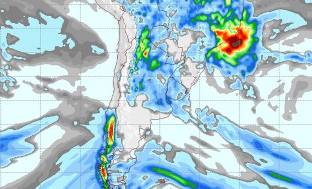 Pronóstico de precipitaciones para el 15 de noviembre de 2016.