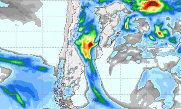 Pronóstico de precipitaciones para el miércoles 5 de octubre.