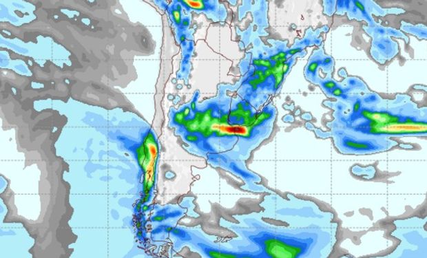 Pronóstico de lluvias para el domingo 25 de diciembre.