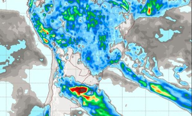 Pronóstico de precipitaciones para el miércoles 4 de enero.