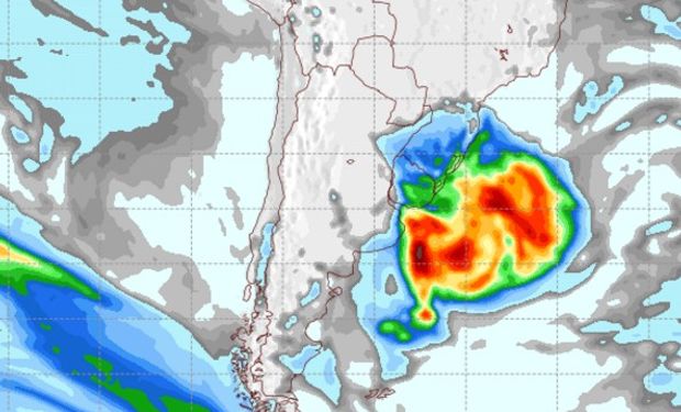 Pronóstico de precipitaciones para el miércoles 14 de agosto.