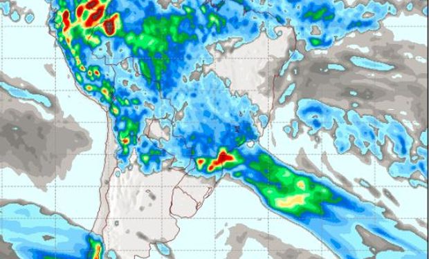 Pronóstico de precipitaciones para el sábado 7 de enero.