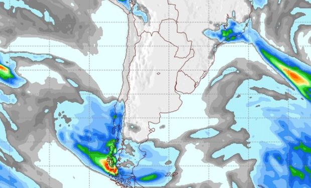 Pronóstico de precipitaciones para el sábado 17 de agosto.