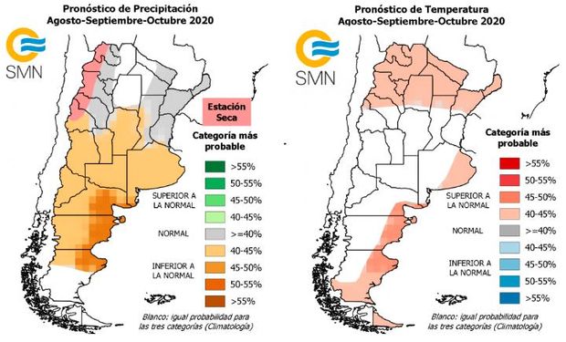 Clima: las zonas que esperan lluvias por debajo de lo normal en los próximos meses