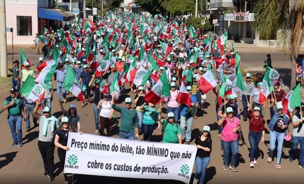 Agricultores deram um prazo de 30 dias para que as medidas sejam tomadas pelos governos estadual e federal. (Foto - Fetag-RS/Divulgação)