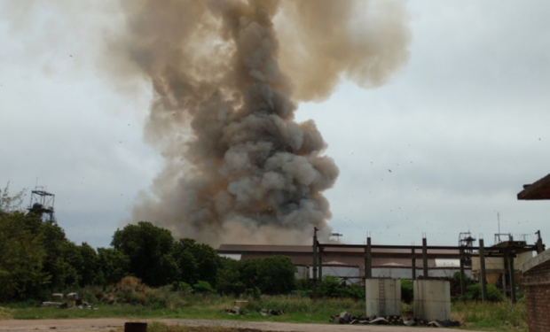 Fuerte explosión en puerto General San Martín.