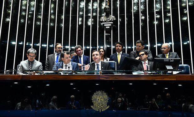 Segundo o presidente do Senado, Rodrigo Pacheco, a reforma tributária “se impôs porque o Brasil não podia mais conviver com o atraso”. (Foto - Roque de Sá/Agência Senado)