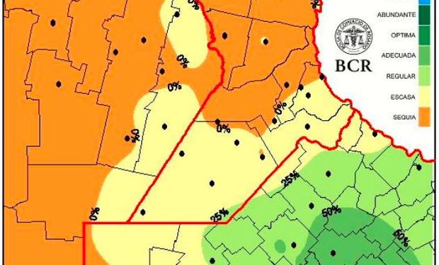 La zona núcleo y el noroeste argentino necesitan hasta 100 milímetros para recomponer los perfiles del suelo