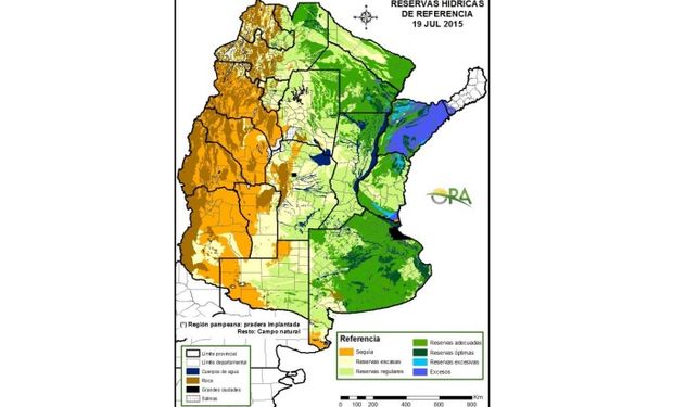 Reservas de humedad: escasas lluvias acentúan déficit