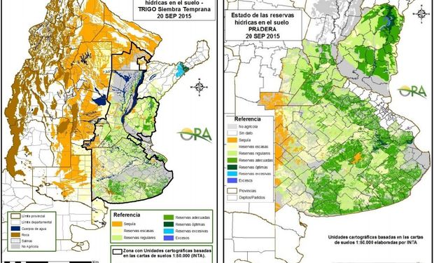 Humedad: lotes de trigo con reservas regulares