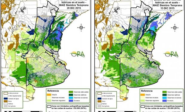 Lluvias superiores a 150 mm y excesos hídricos