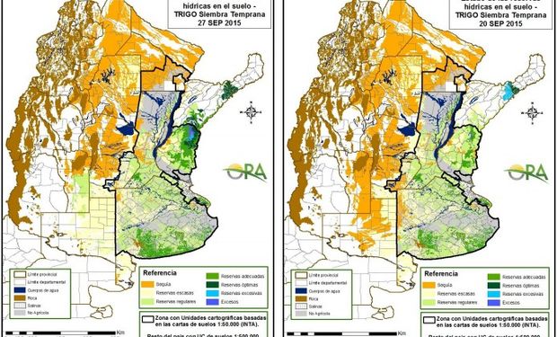 Reservas de humedad: se recargan los perfiles
