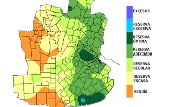 Reservas de humedad: las lluvias no fueron suficientes