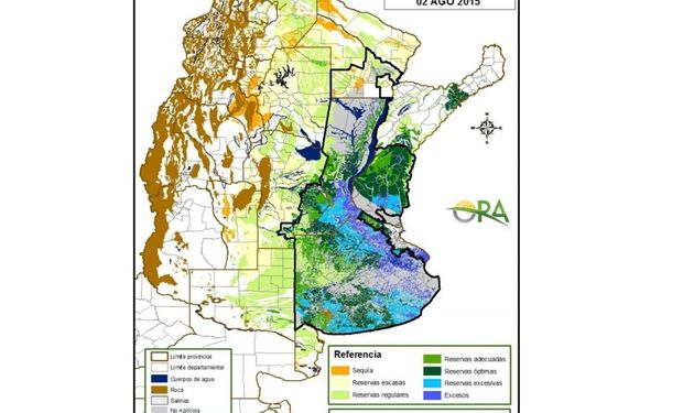 Reservas de humedad: lluvias trajeron un alivio