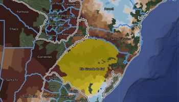 Impacto da estiagem nas lavouras da Região Sul já é visto do espaço