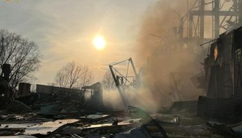 Con imágenes: Estados Unidos mostró silos de granos destruidos en Ucrania