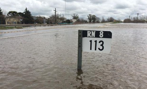 Ruta 8, San Antonio de Areco.  Foto:  LA NACION  / Ricardo Pristupluk.