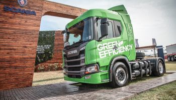 Scania presentó su gama de productos a gas "Green Efficiency" en Expoagro 