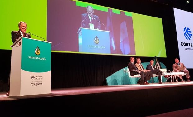 Alejandro Petek durante la apertura de Aapresid.