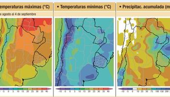 Se esperan escasas lluvias en la mayor parte del área agrícola