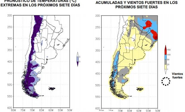 En los próximos 7 días no se prevén lluvias intensas en la región actualmente afectada por excesos hídricos.