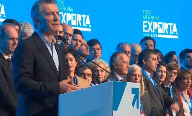 El presidente Macri en Argentina Exporta 2019.