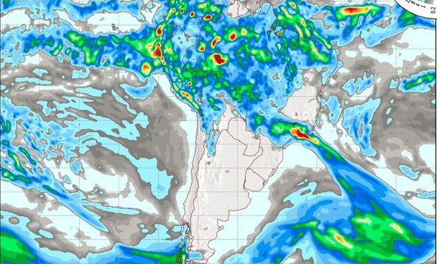 Pronóstico de lluvias para el martes 14 de marzo.