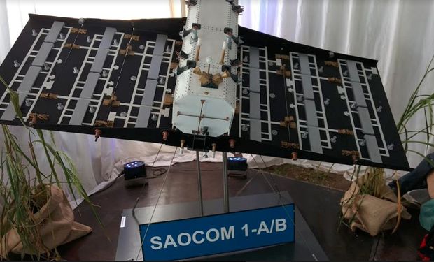 El satélite Saocom 1A que se puso en órbita en octubre de 2018.