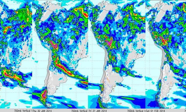 Luvias para el miércoles, jueves, viernes y sábado.
