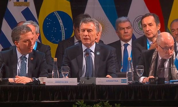 Macri en la Cumbre del Mercosur.