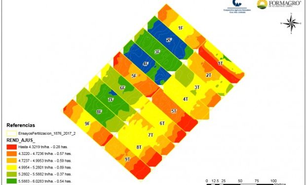 Desde el INTA Marcos Juarez analizaron el manejo de la fertilización en el cultivo de trigo con el uso de imágenes satelitales.