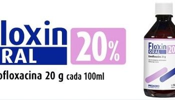 Floxin oral 20% nuevo antibiótico de Proagro