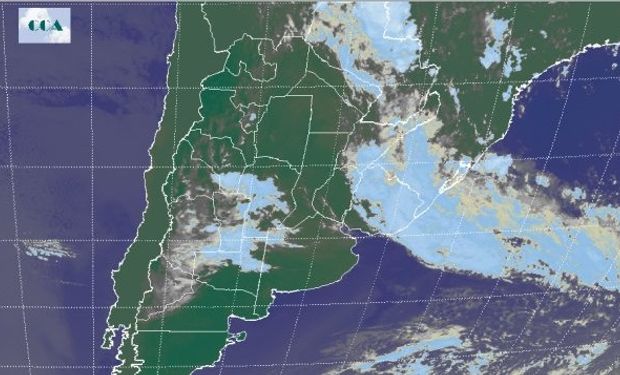 Durante el día de hoy NOA y Cuyo se verán afectadas por condiciones de tiempo inestable con algunas lluvias y tormentas de variada intensidad. Sobre la región pampeana se espera descenso de las temperaturas.