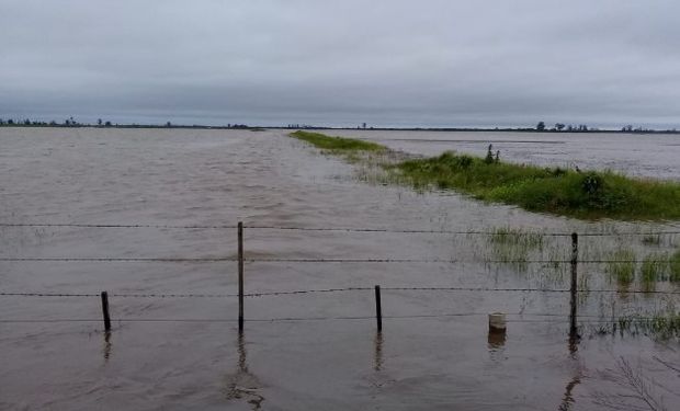 Anegamientos sobre el centro de Santa Fe: Fuente: ADN Rural